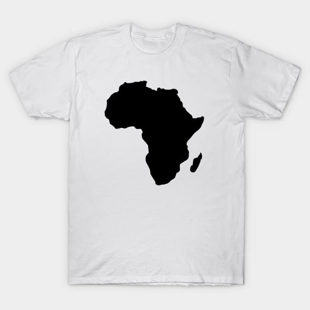 Map of Africa T-Shirt by sweetsixty